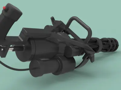 Machine gun 3D model order