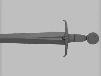 Medieval Sword 3D model Low-poly 3D model purchase