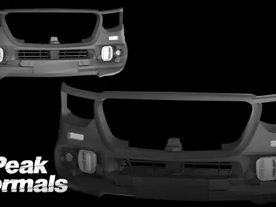 Sprinter Bullbar Low-poly 3D model