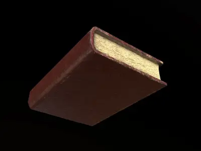 Ornate Leather Book - PBR Game Ready Low-poly 3D model