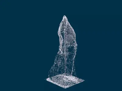 Realistic Water Fountain Animation 6 3D model