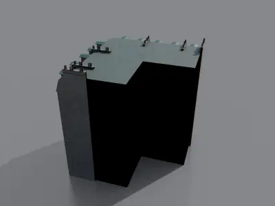 European Building Low-poly 3D model