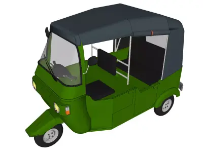 Tuk Tuk auto rickshaw 3D model