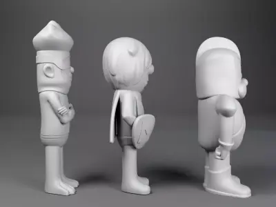 The Impossibles Heroes and Impossimobile - 1966 Hanna-Barbera 3D print model