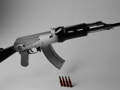 AK-47 3D model get