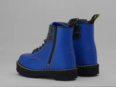 Dr Martens Buckle Boot 3D model