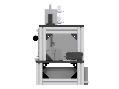 Tension Inspection and Tube Cutting Machine 3D model