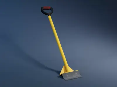 Roofing Shovel Low-poly 3D model