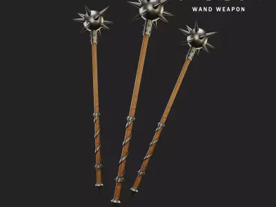 Morning star Low-poly 3D model purchase