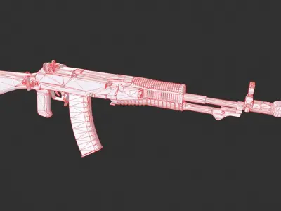 AN-94 ak - rifle Low-poly 3D model