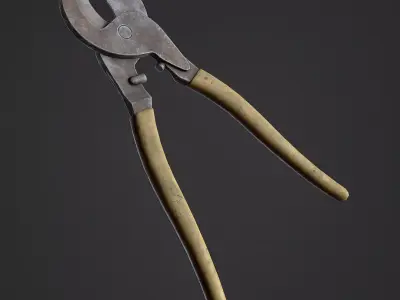 Wire Cutter Low-poly 3D model