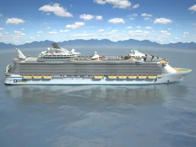 Oasis of the Seas Cruise Ship 3D model