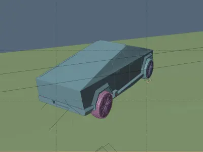 tesla cybertruck 3d model 3D model