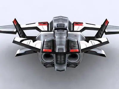 3DRT - Sci-Fi Forces - Gunship 1  Low-poly 3D model