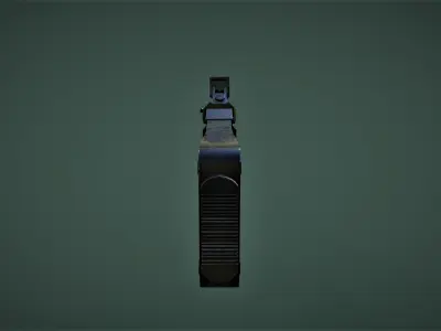 Sub Machine Gun Free low-poly 3D model