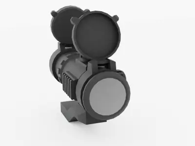2x Red Dot Optic Sight Free low-poly 3D model