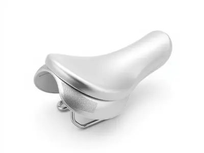Chrome Bicycle Seat model pack Low-poly 3D model