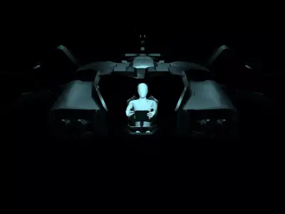 Jet scifi 3D model