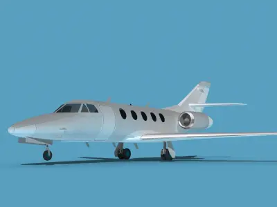 Dassault Falcon 20 V00 3D model
