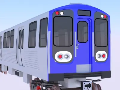 Chicago and Washington metro trains 3D Model Pack