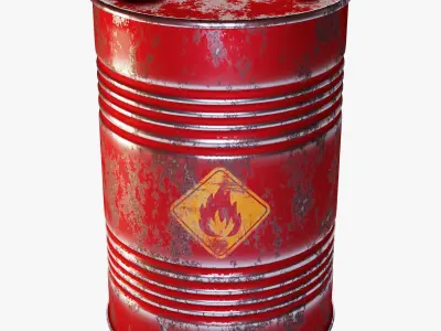 Oil Barrel 3D model 3