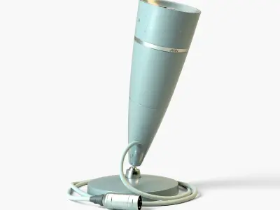 Vintage Japanese Desk Microphone 3D model
