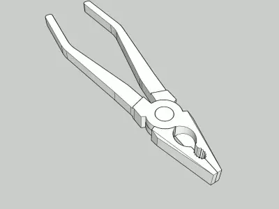 Combination pliers 3D model purchase