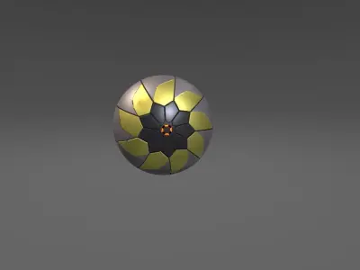 Sc fi mines Low-poly 3D model