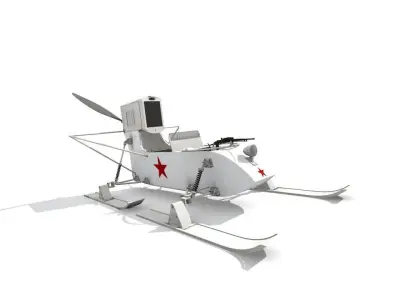 RF-8 Soviet Aerosan 3D model
