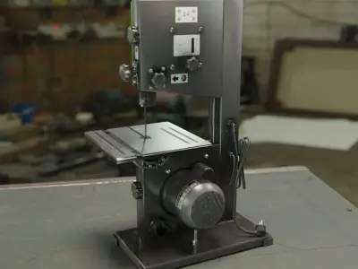 Realistic Power Tool Bosch Band Saw 3D Model with PBR Texture Low-poly 3D model