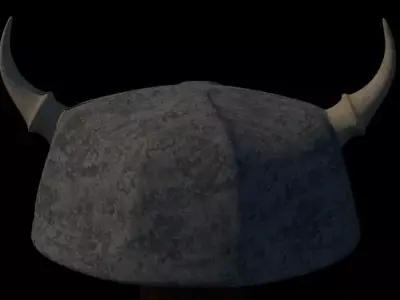 Viking Helmet Low-poly 3D model order