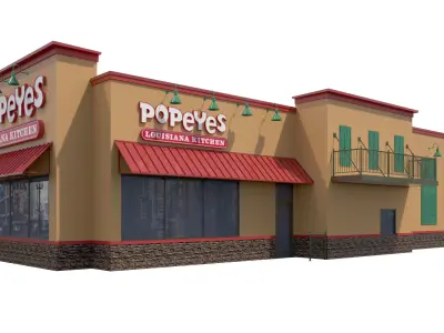 Retail Collection-004 Restaurants 3D model