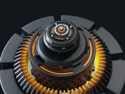 hardsurface detail animated 3d  Free 3D model