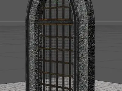 Gothic Arch Window Free 3D model
