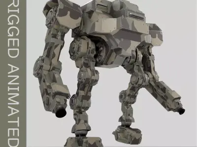 Mech 02 - Hyperion Low-poly 3D model
