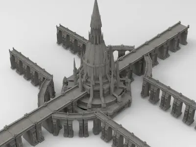  Magician Tower Palace 11  3D model