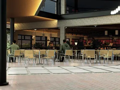 UrbanBrewscape Coffee Shop 3D model