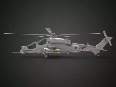 Agusta A129 Mangusta 3D model purchase