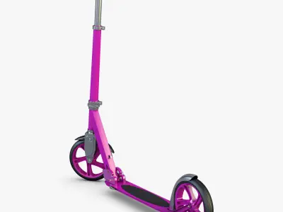 Kick Scooter pink 3D model