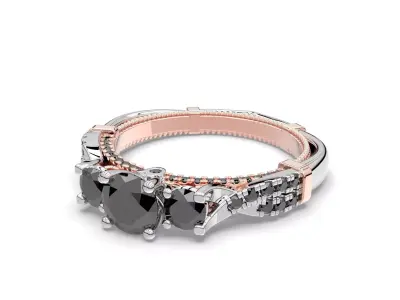 VINTAGE ENGAGEMENT RING Free 3D print model