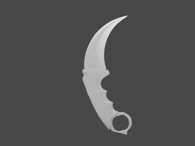 Karambit Model knife Low-poly 3D model