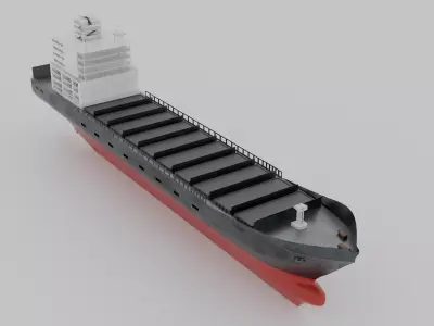 Okinava Freight ship 3D model