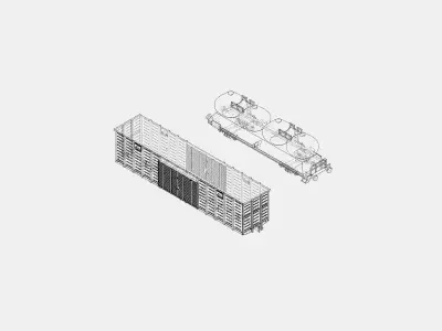 Industrial Trains 3D print model