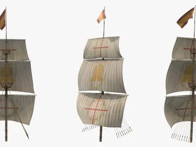  Sailing Ship Primary Mast 