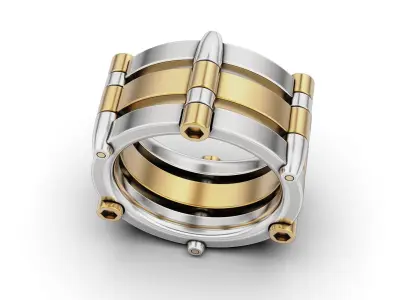 Bullet Belt Ring 3D print model