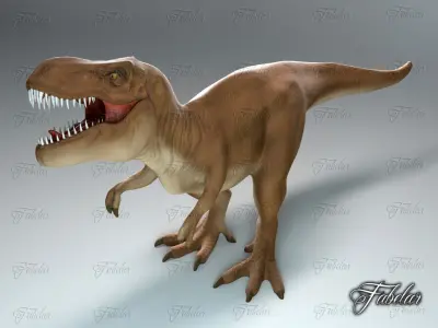 Tyrannosaurus Rex Low-poly 3D model 13
