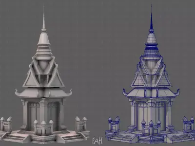 Pagoda V14 3D model