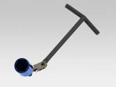 Spark plug wrench Free 3D model