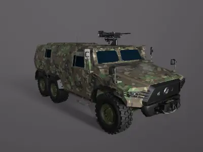 Military vehicle 3D model PBR