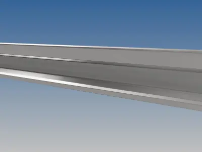 British Standard-EN13674  49E4 rail 3D model